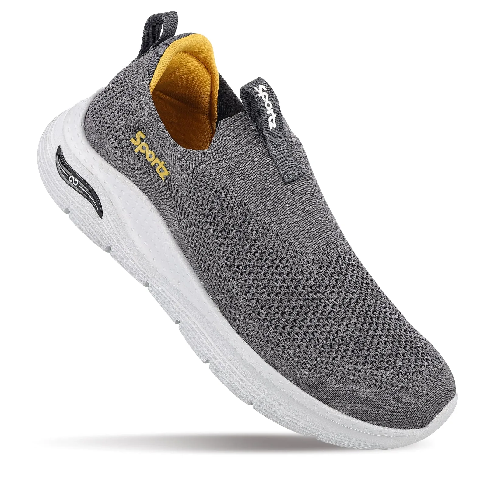 Comfort Walk Fit Slip Comfort Fit Men's Slip-on Walking Shoe - WS9571 Dark Grey