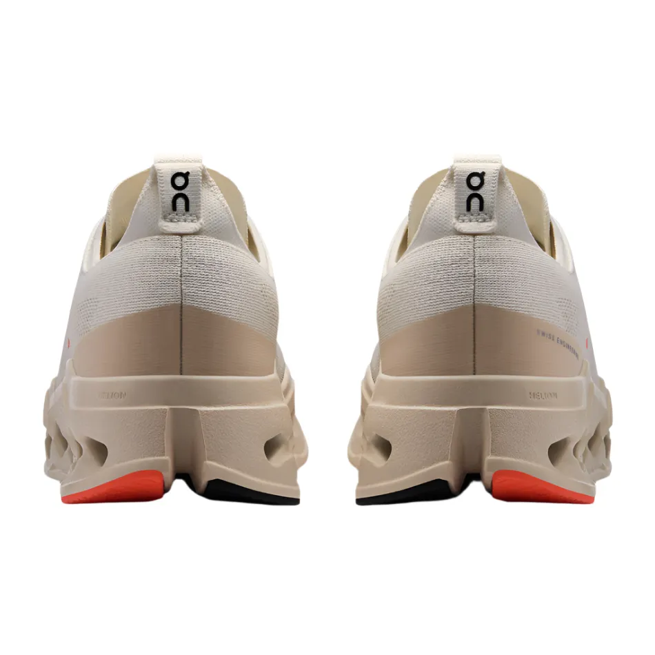 beginner running shoes On Men's Cloudsurfer Max Running Shoes in Ivory/Salmon AW25