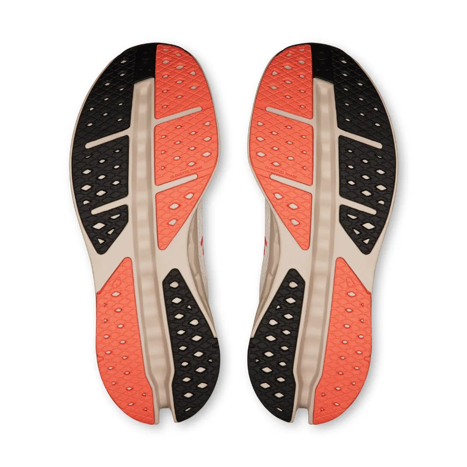 On Men's Cloudsurfer Max Running Shoes in Ivory/Salmon AW25 second - hand roomy shoes