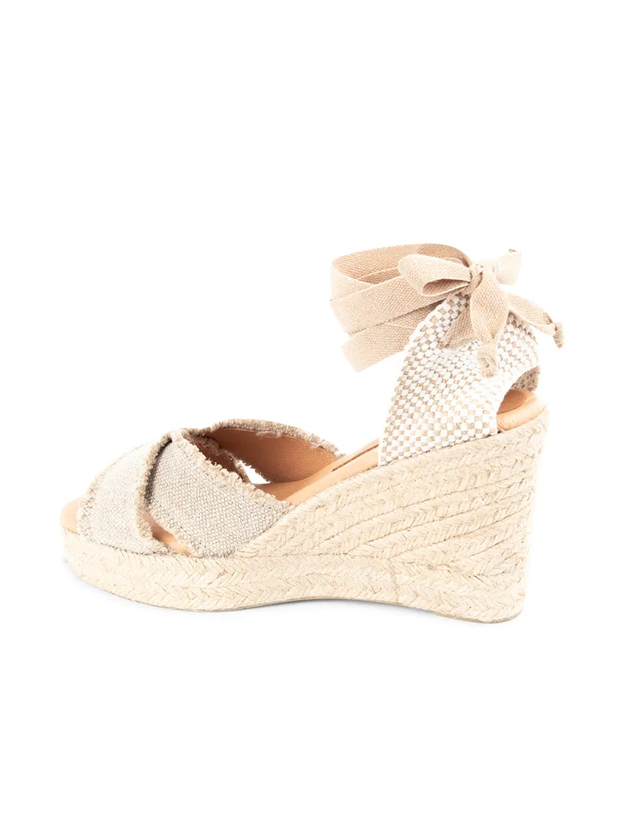 Trendy School Style Freya Criss-Cross Ankle Wrap Espadrille