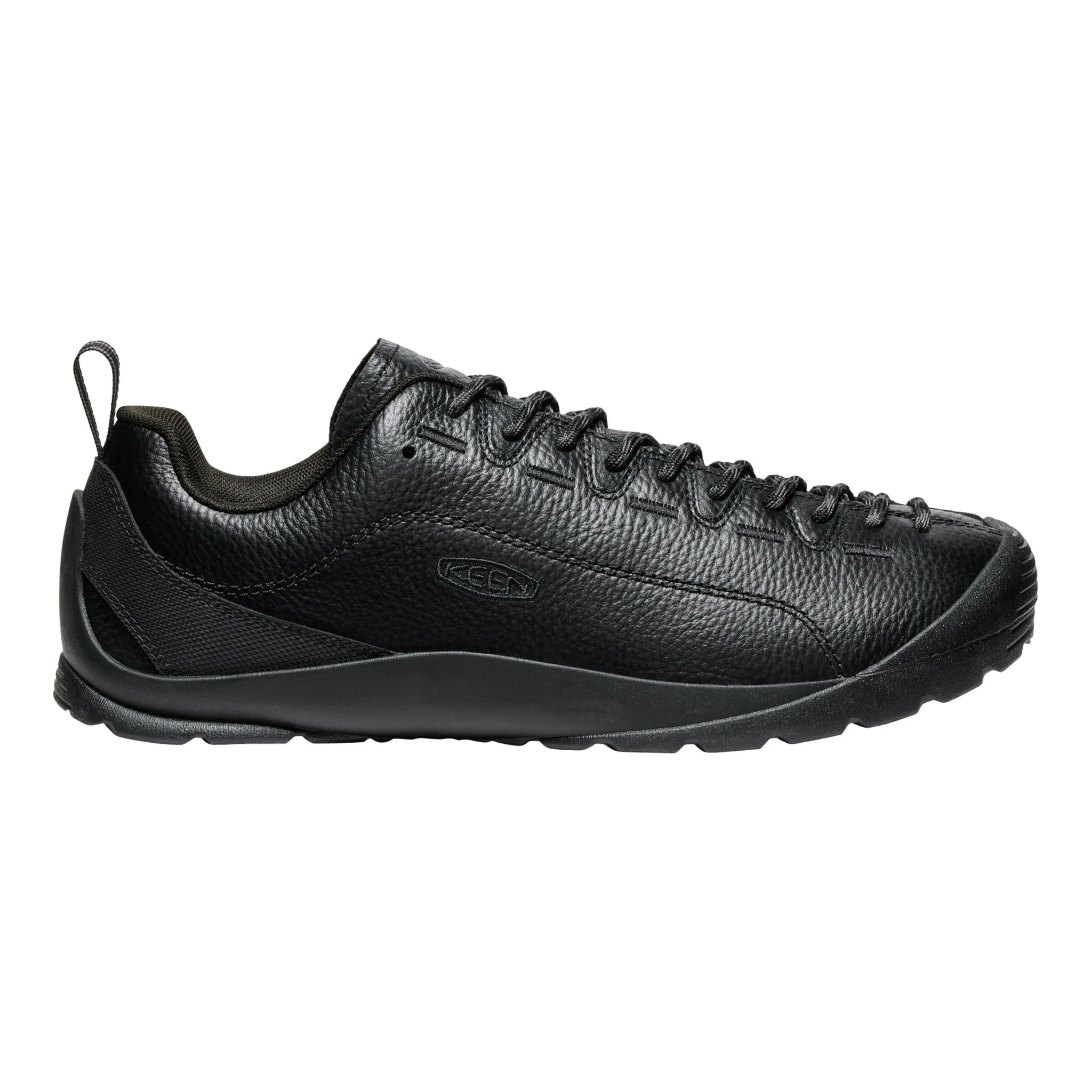 Men's Jasper Black Smooth Leather King Strong Wool Warm