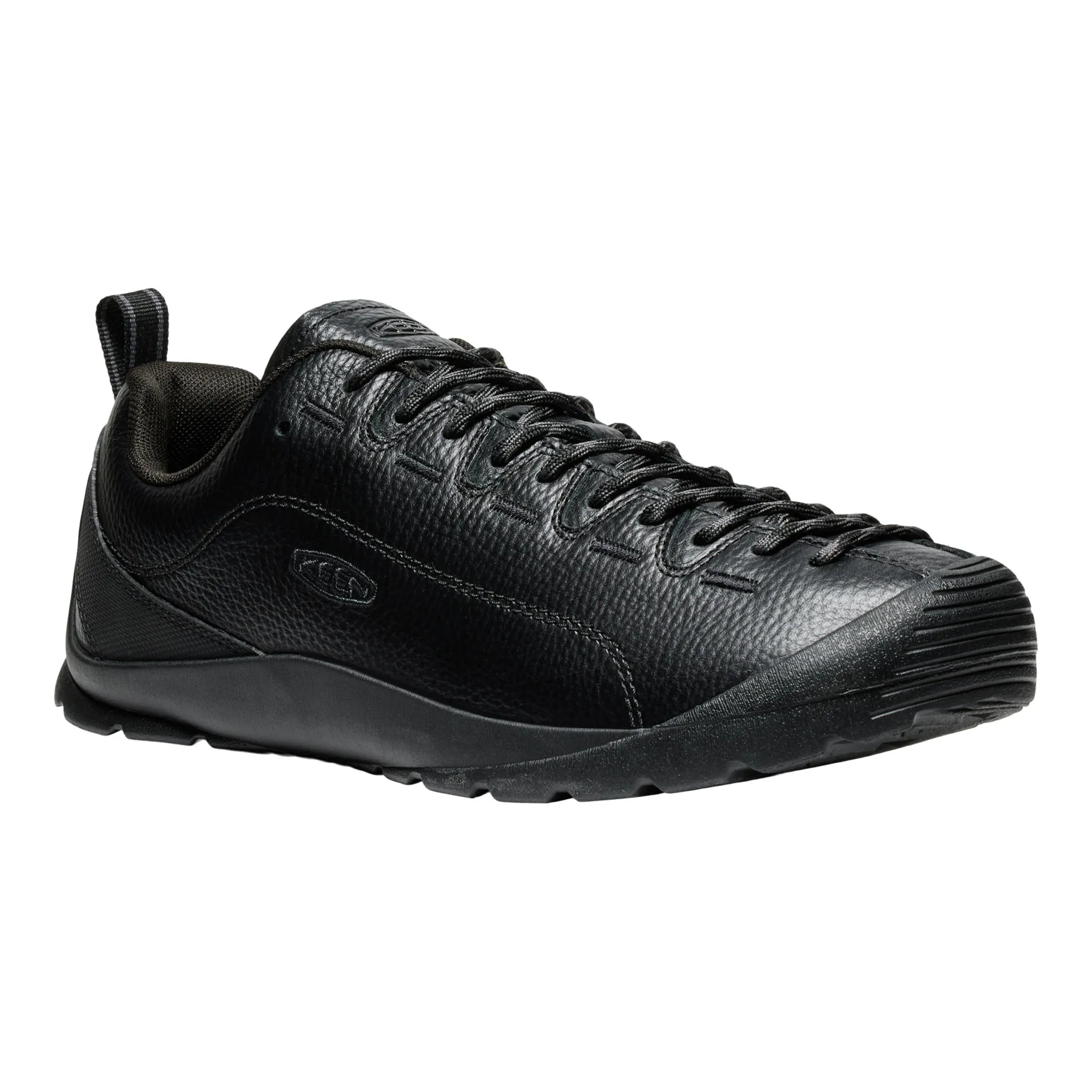 Men's Jasper Black Smooth Leather Weekend Casual