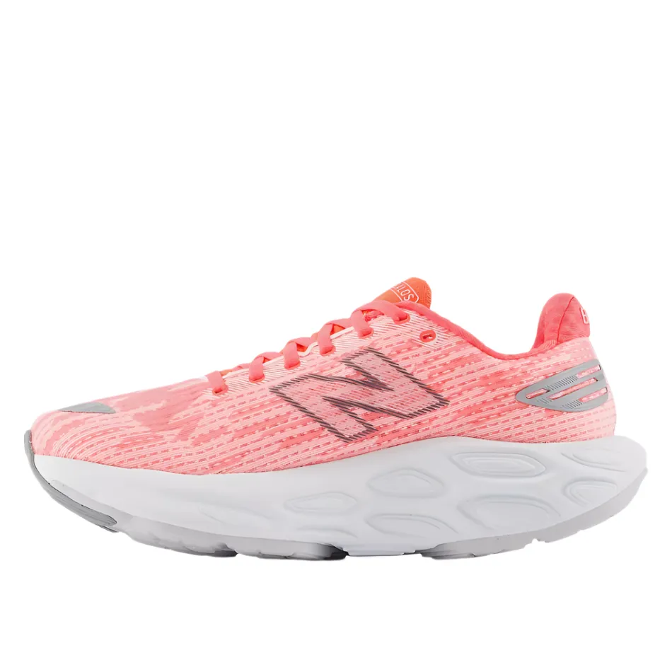 tapered toe - box running in a famous bridge area shoes New Balance Men's Balos Running Shoes in Urgent Red/Grey Matter/Silver Metallic AW25
