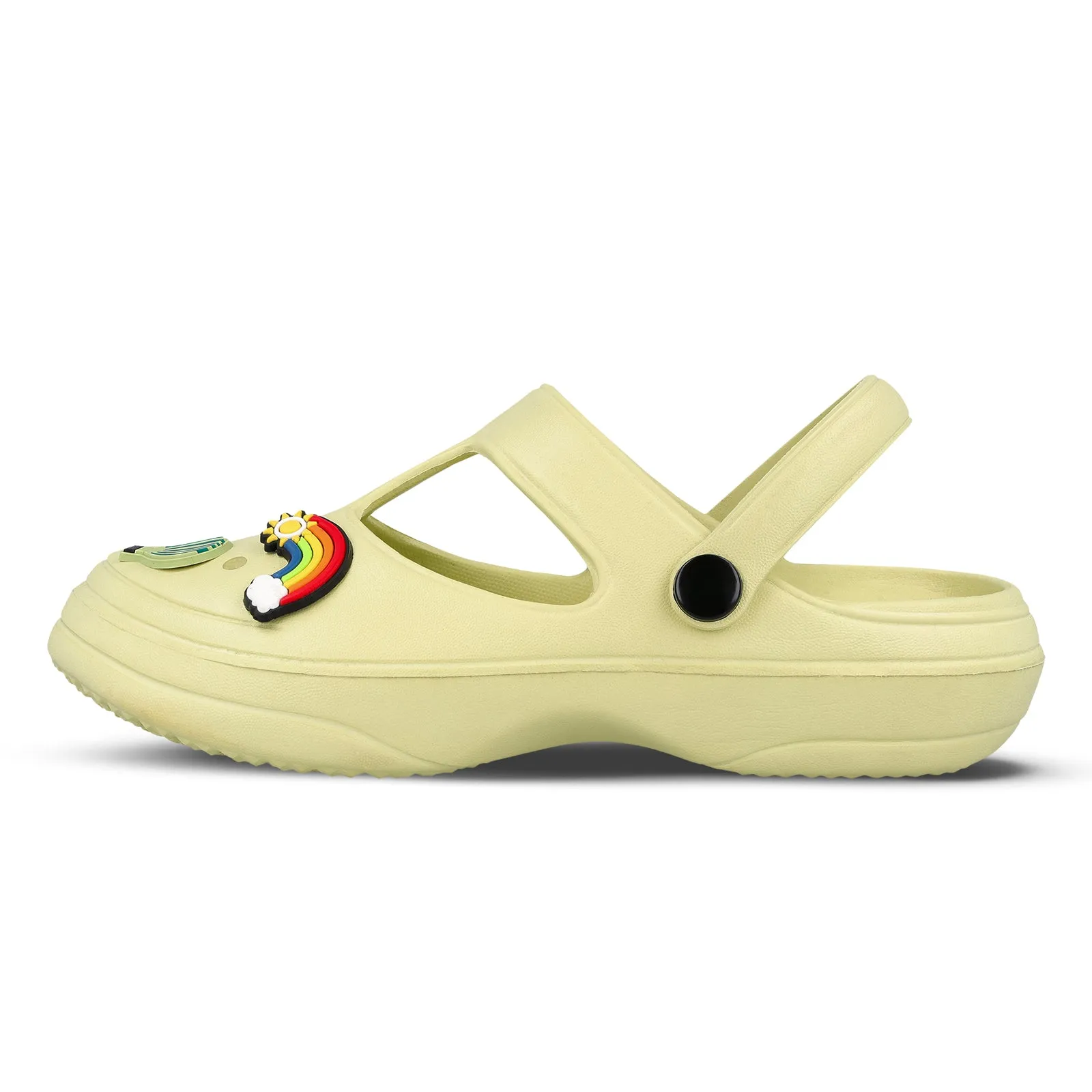 Walkaroo Womens Clogs  - WC8912 Pista Green Memory foam insole Practical
