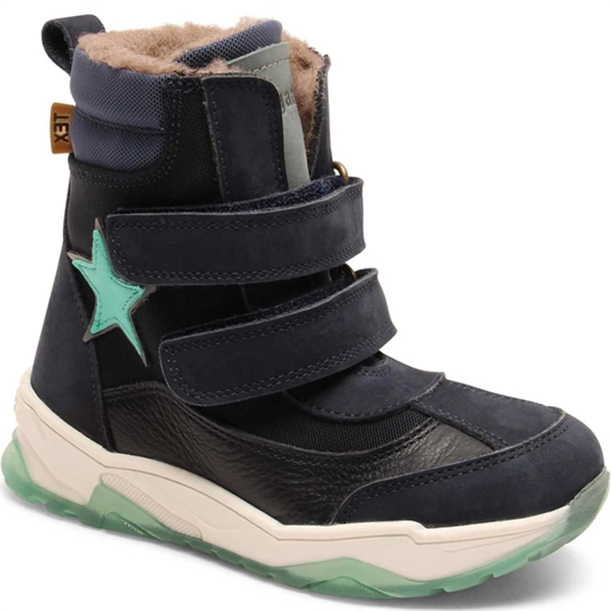 Bisgaard Tex Sport Boots Dorel Navy Snow Grip Shoes Chilly Winter Trekking