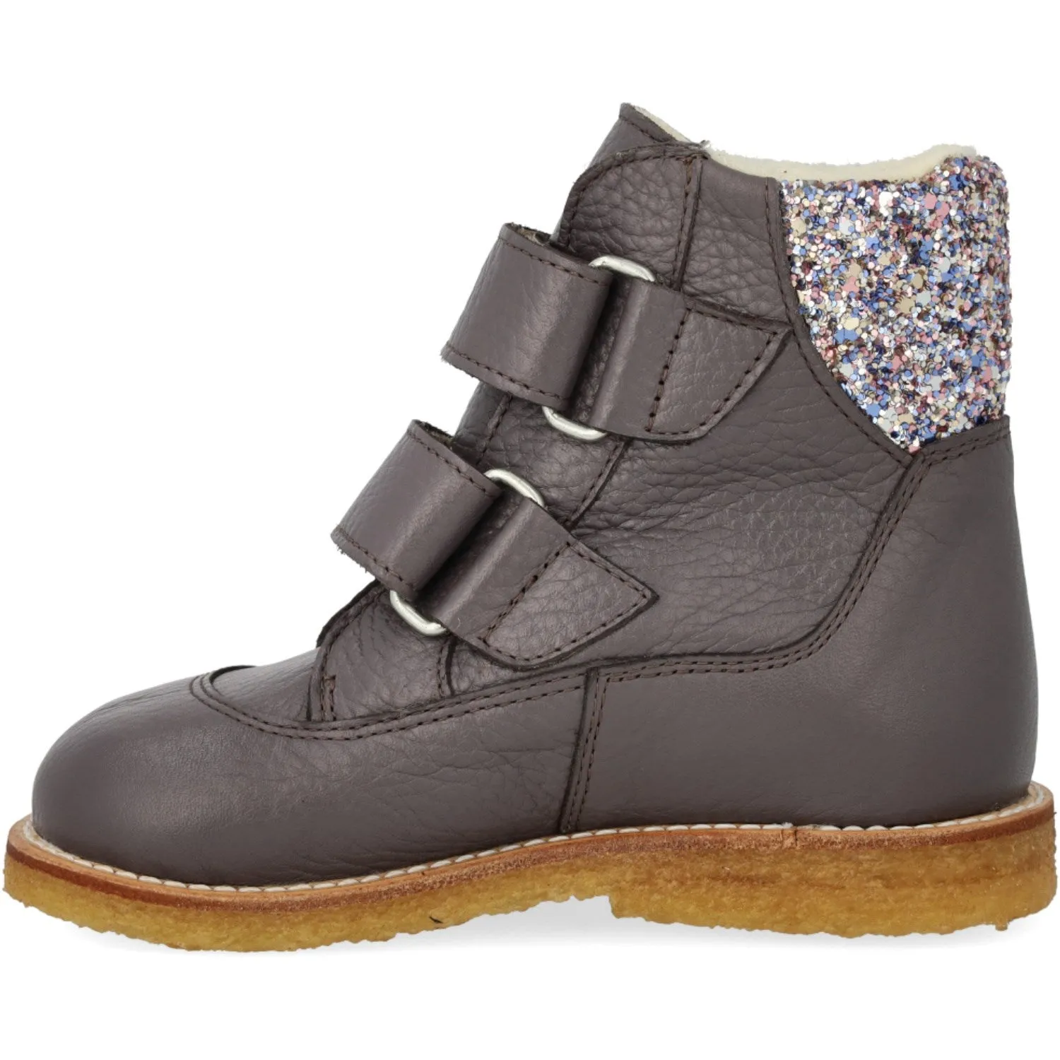 Angulus Lavender/Pastel Multi Glitter TEX Boot with Glitter and Velcro Winter Trek Comfortable to wear
