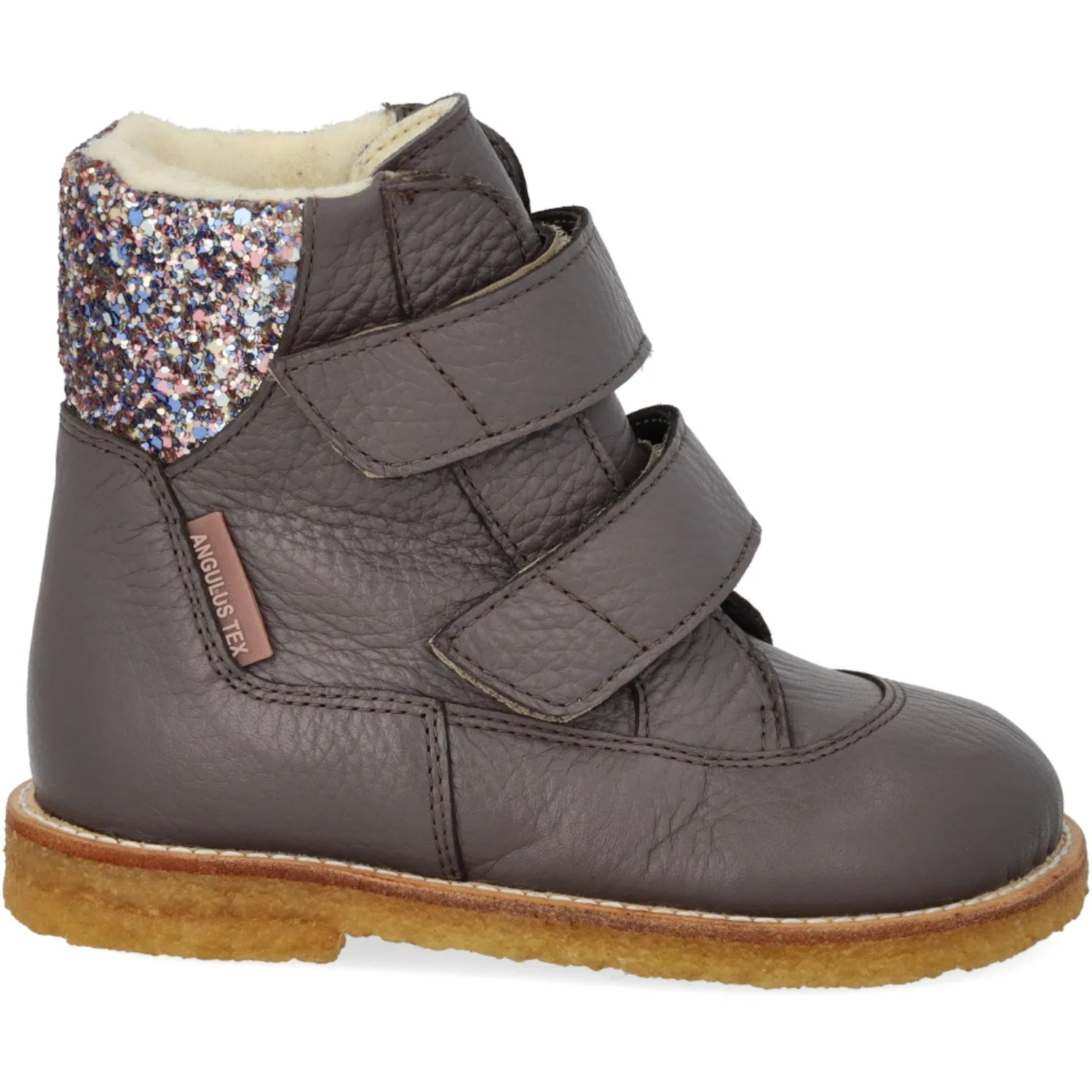 Outdoor Winter Gear Angulus Lavender/Pastel Multi Glitter TEX Boot with Glitter and Velcro