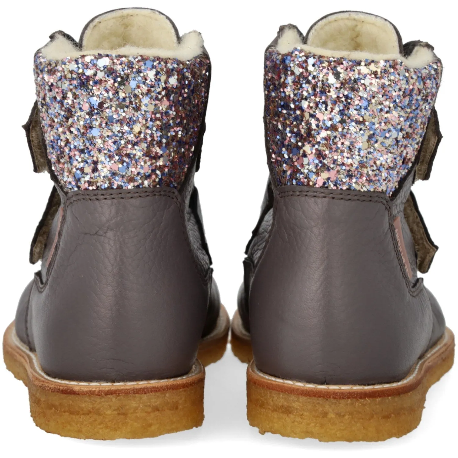 Outdoor Snow Trekking Angulus Lavender/Pastel Multi Glitter TEX Boot with Glitter and Velcro