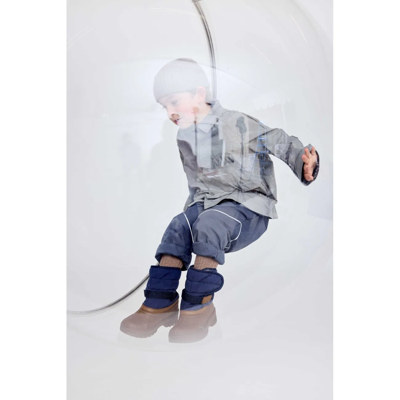Bisgaard Navy Pacson Boot Heavy Snow Gear Reinforced
