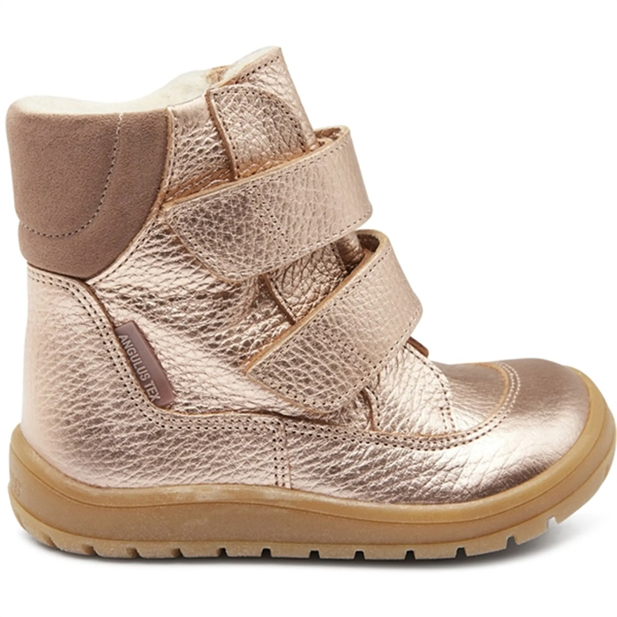 Angulus Tex-Boots With Velcro Ligth Copper/Pale Mauve Chill Defense