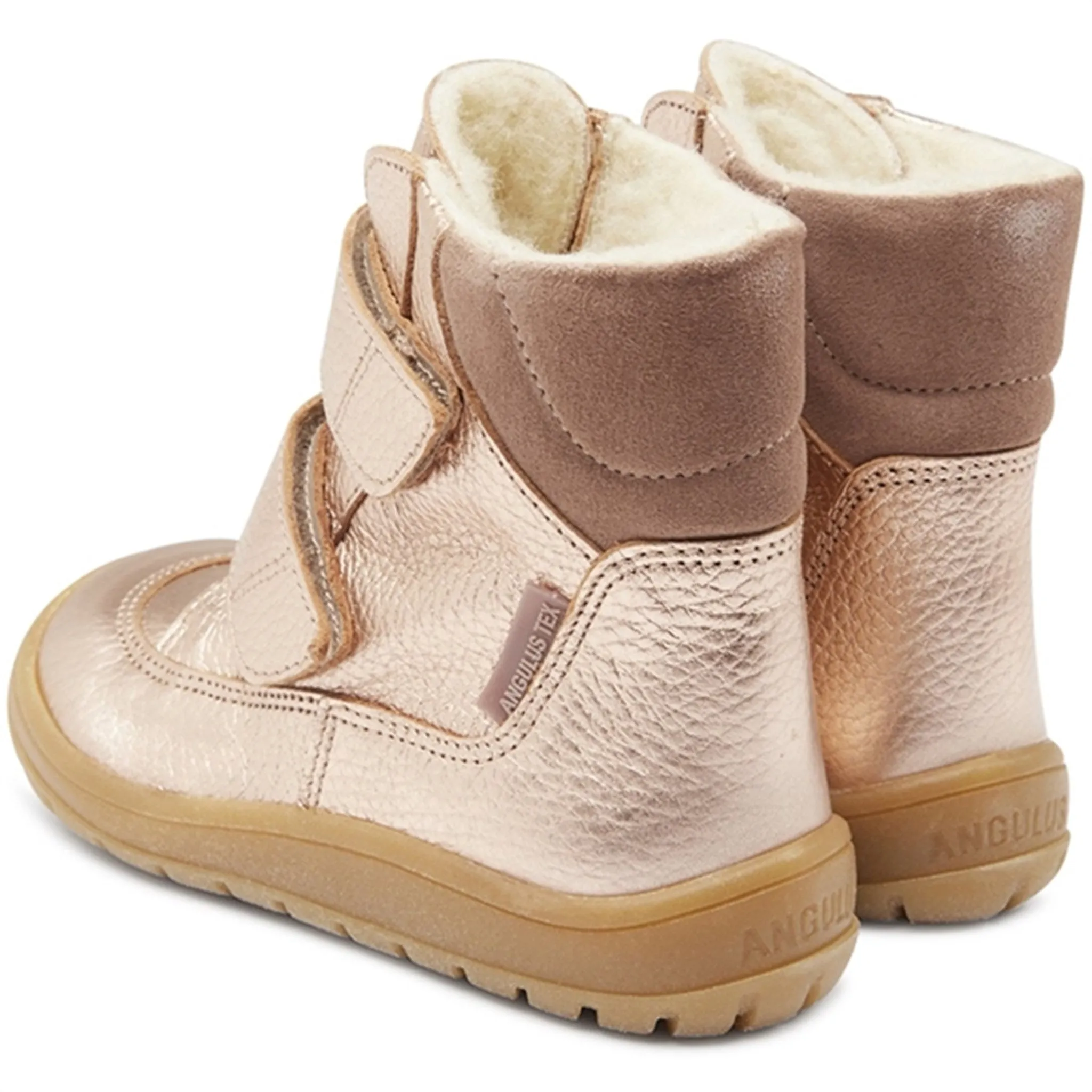 Angulus Tex-Boots With Velcro Ligth Copper/Pale Mauve Arctic Walk Snow Extreme Hiking