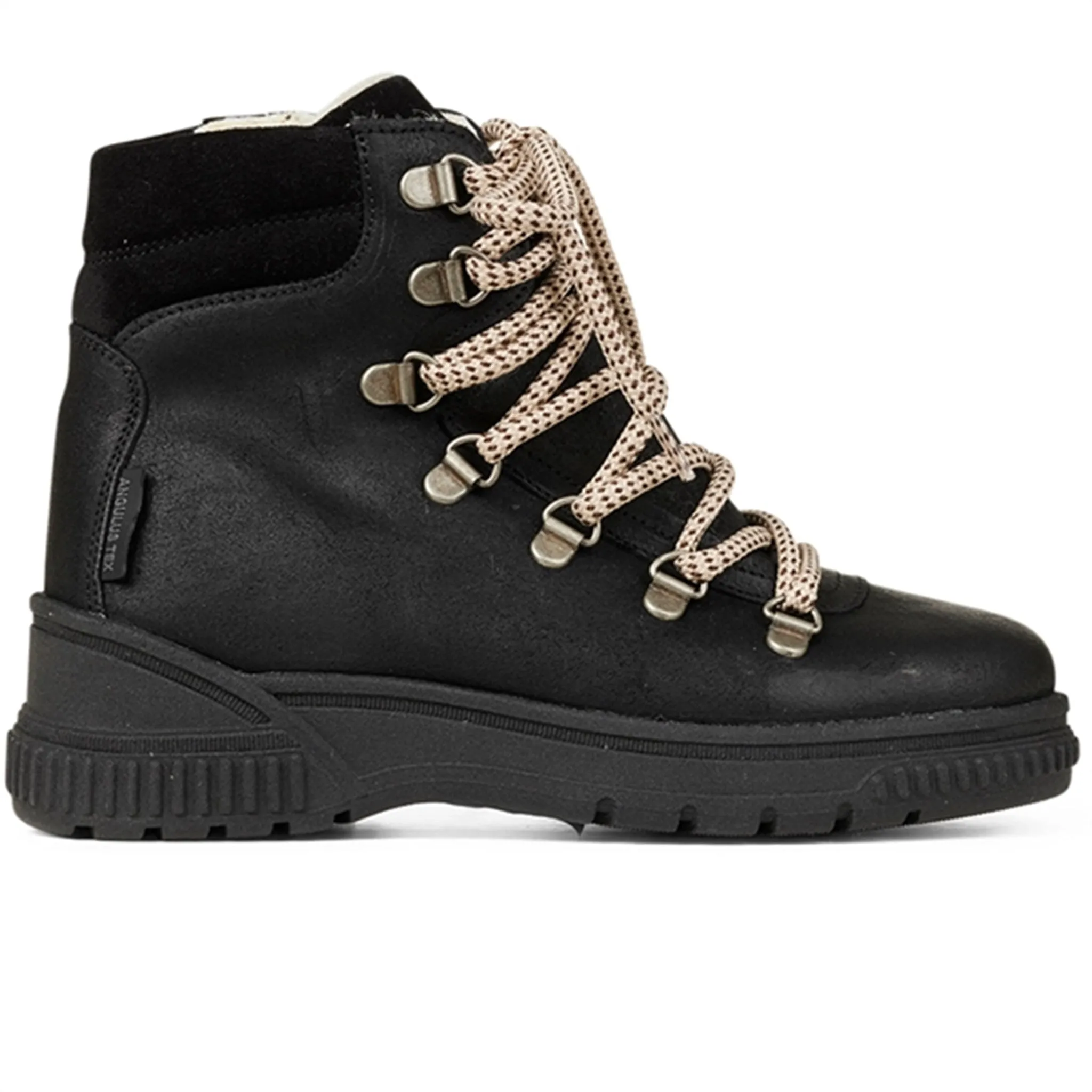 Angulus Tex Lace Boots With Zipper Black Frost Terrain Walks Snow Trekking Gear