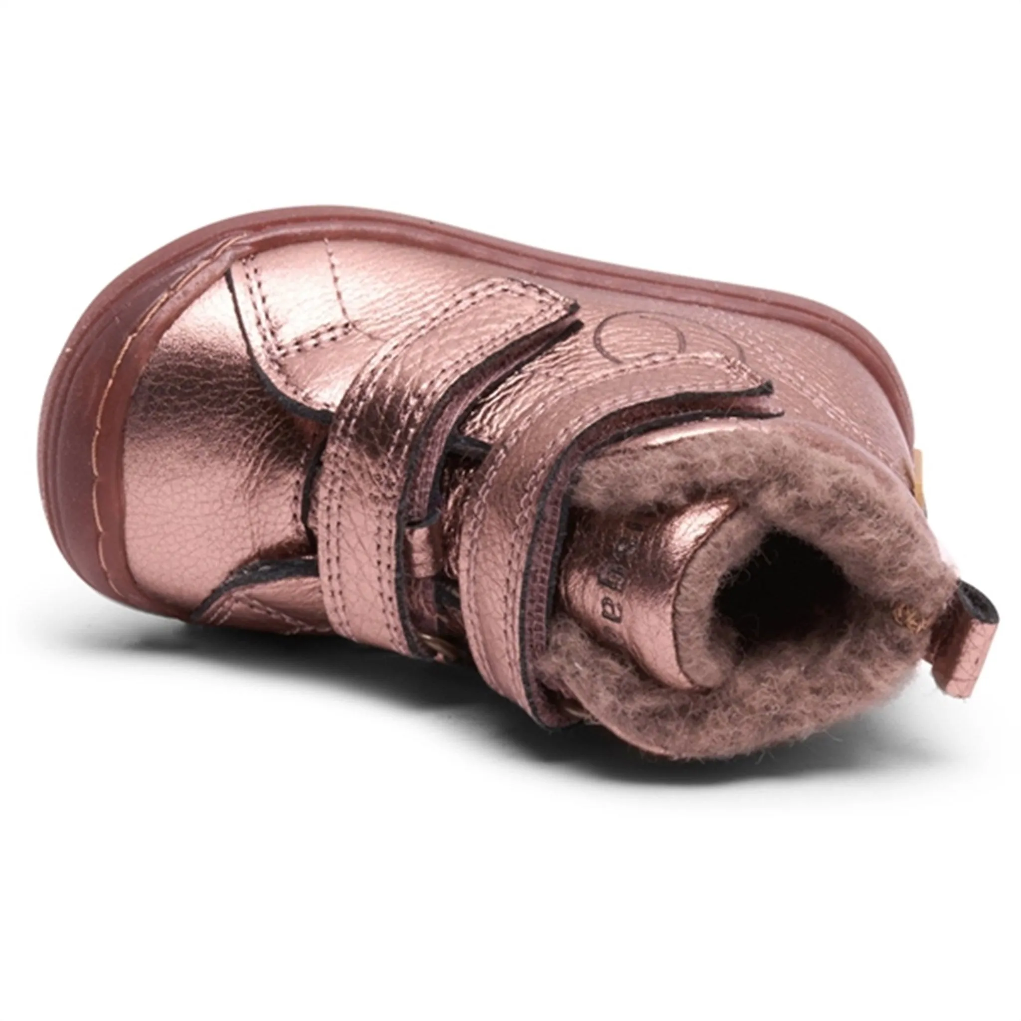 Bisgaard Rudi V Tex Shoes Rose Gold Metallic Thermal Lining
