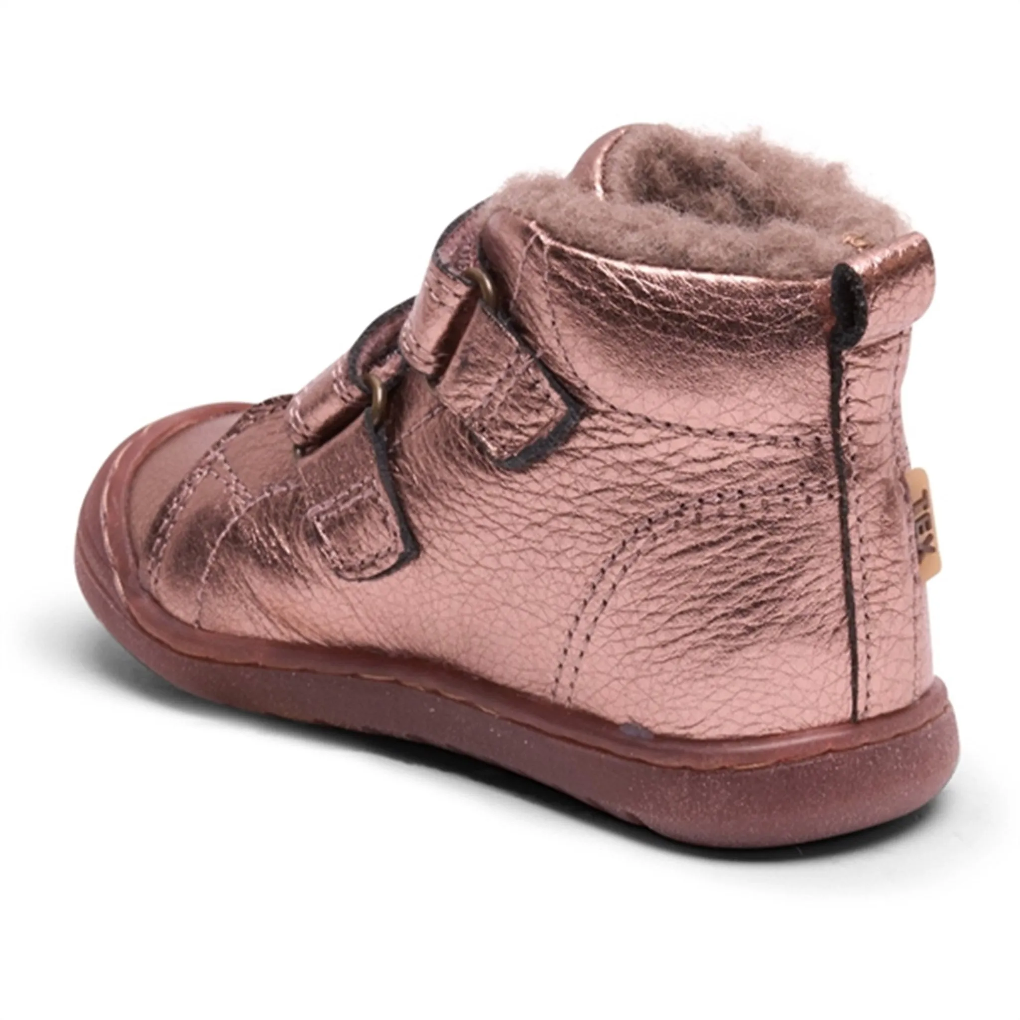 Bisgaard Rudi V Tex Shoes Rose Gold Metallic Snow Winter Rugged Gear