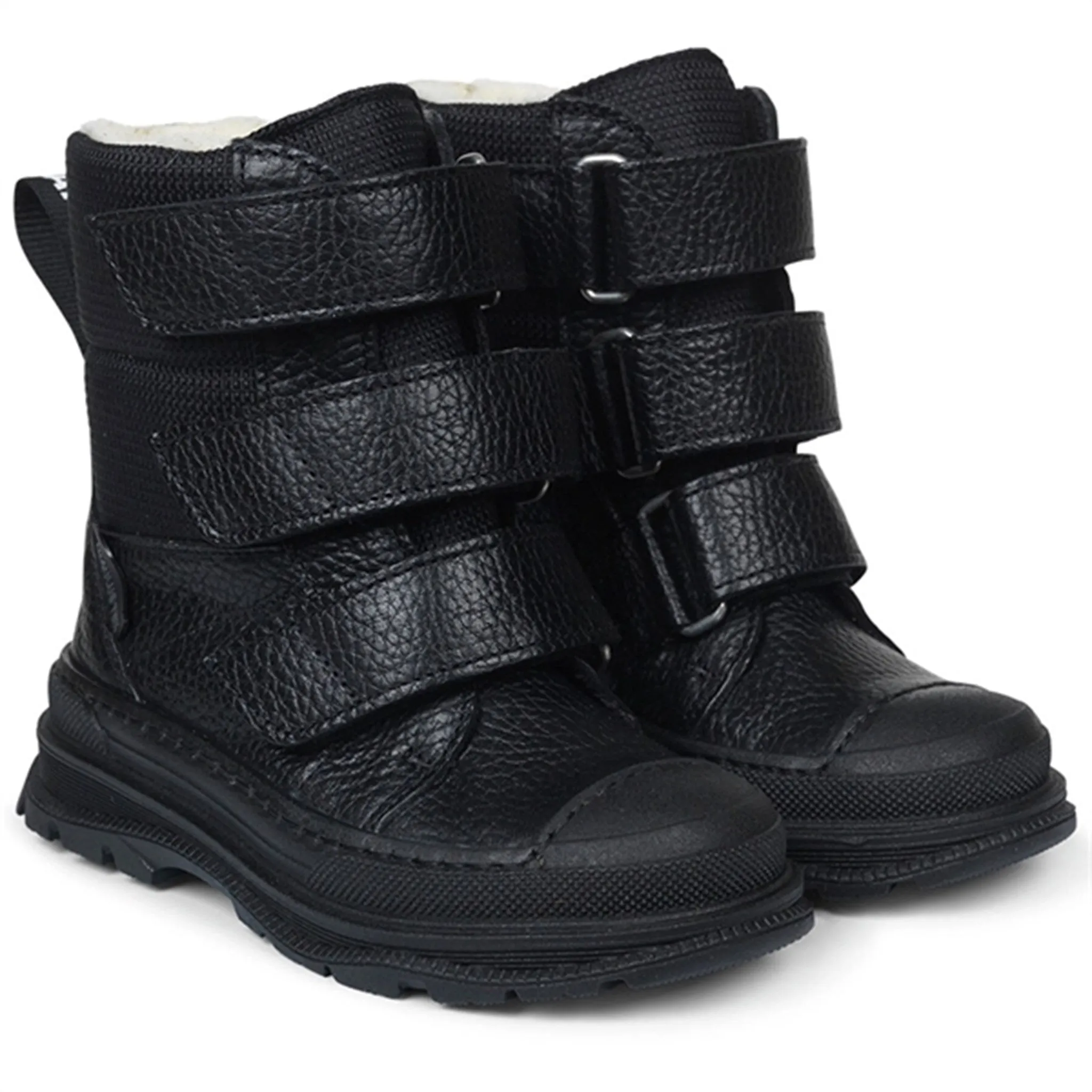 Comfort Trek Angulus Tex-Boots w Velcro And Wool Lining Black