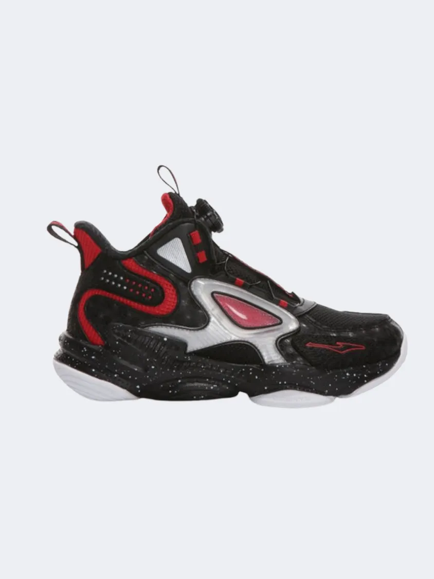 Cushioned Midsole Erke Gs Boys Basketball Shoes Black/Red