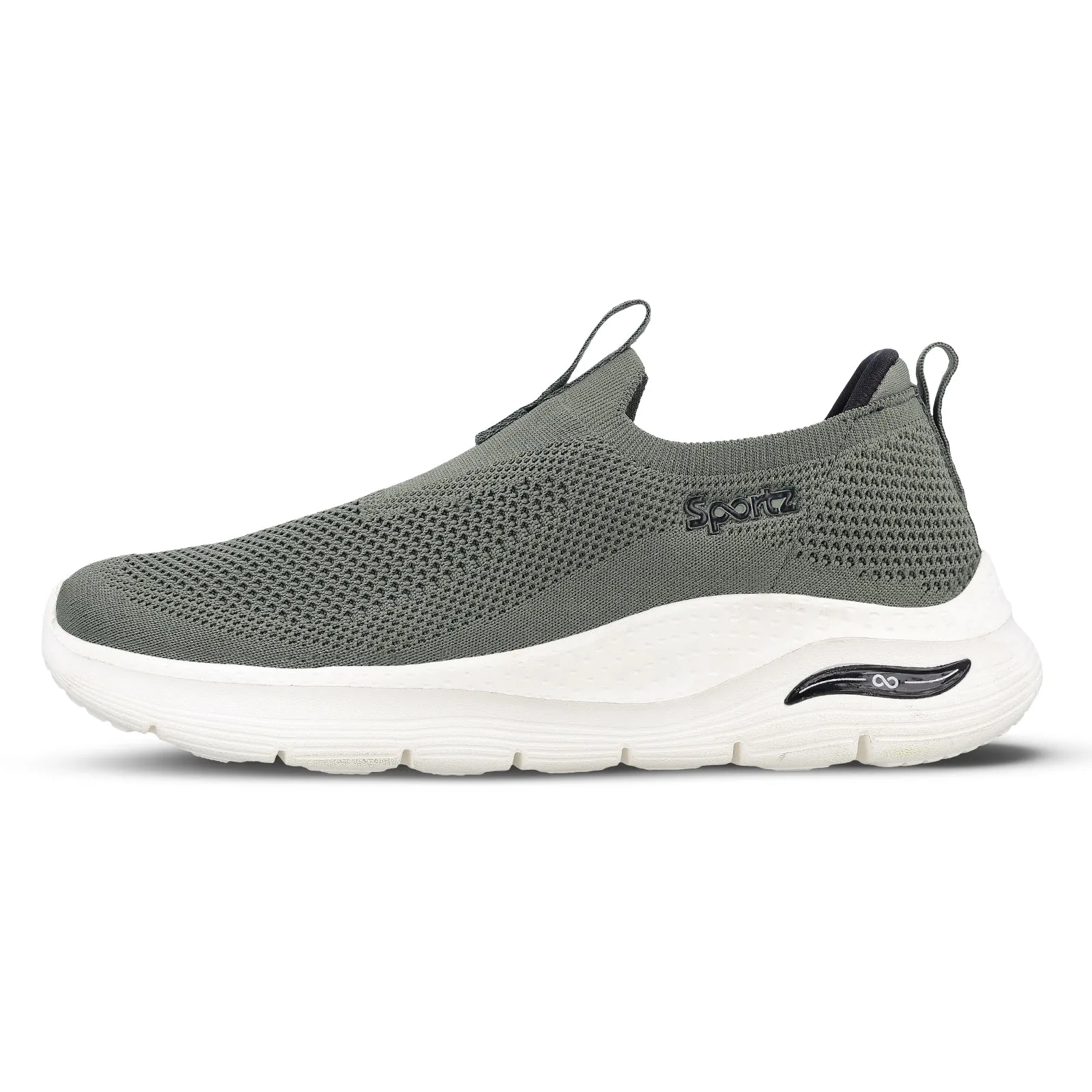 Slip On Fit Instant Slip On Men's Slip-on Walking Shoe - WS9571 Olive
