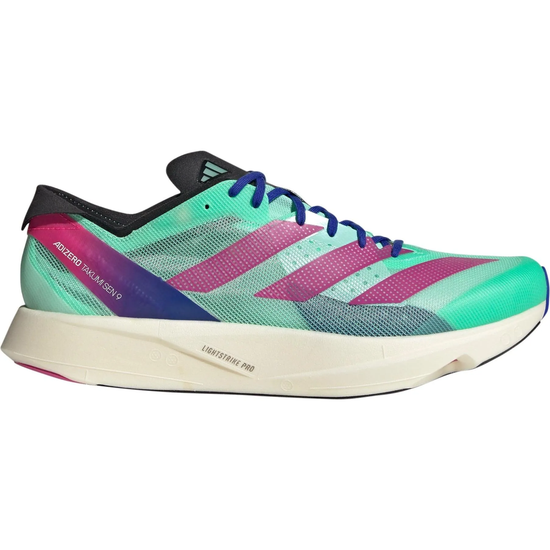 adidas Adizero Takumi Sen 9 Running Shoes - Green Mid Top