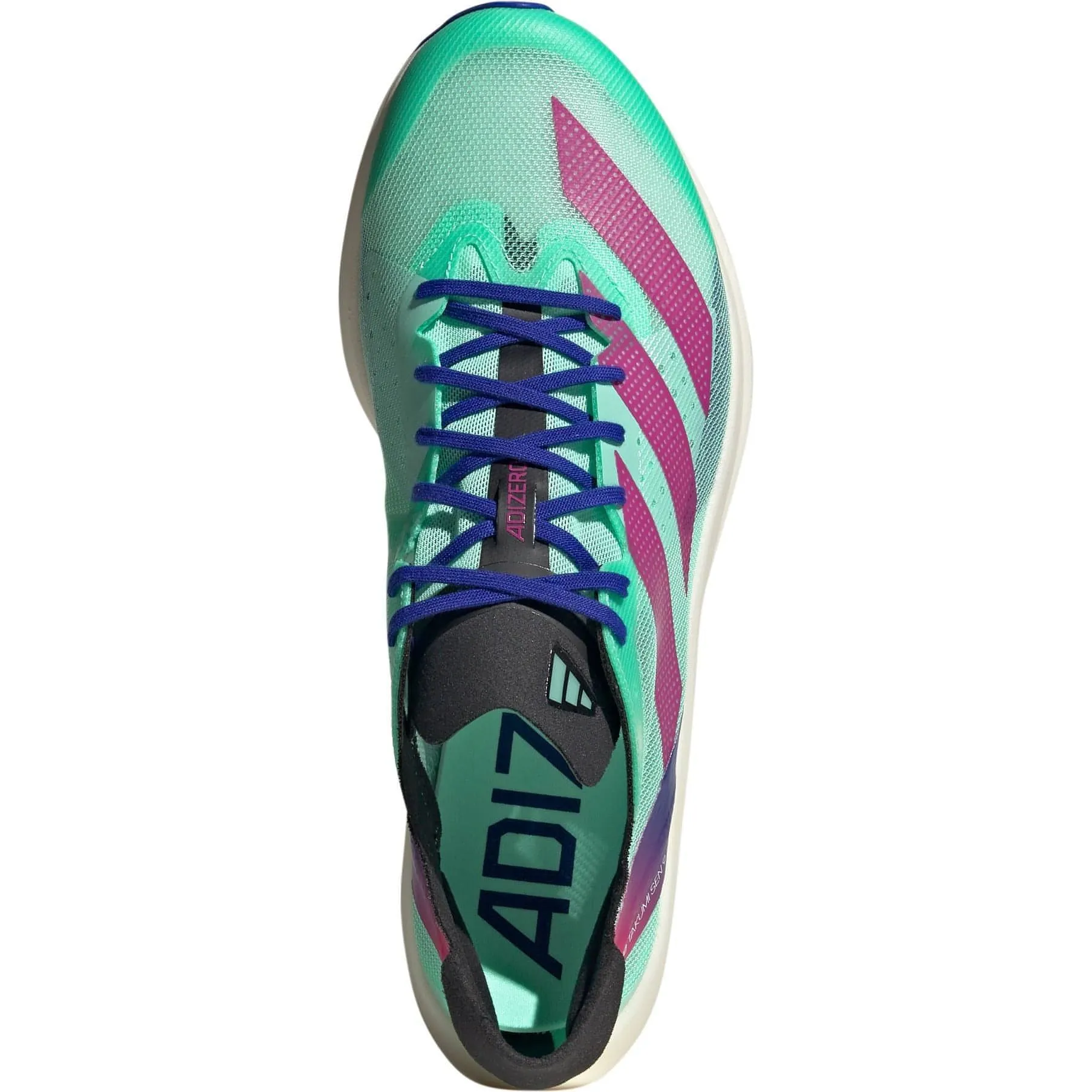 adidas Adizero Takumi Sen 9 Running Shoes - Green Feather Light Travel Enthusiasts Breathable Indoor Fitness