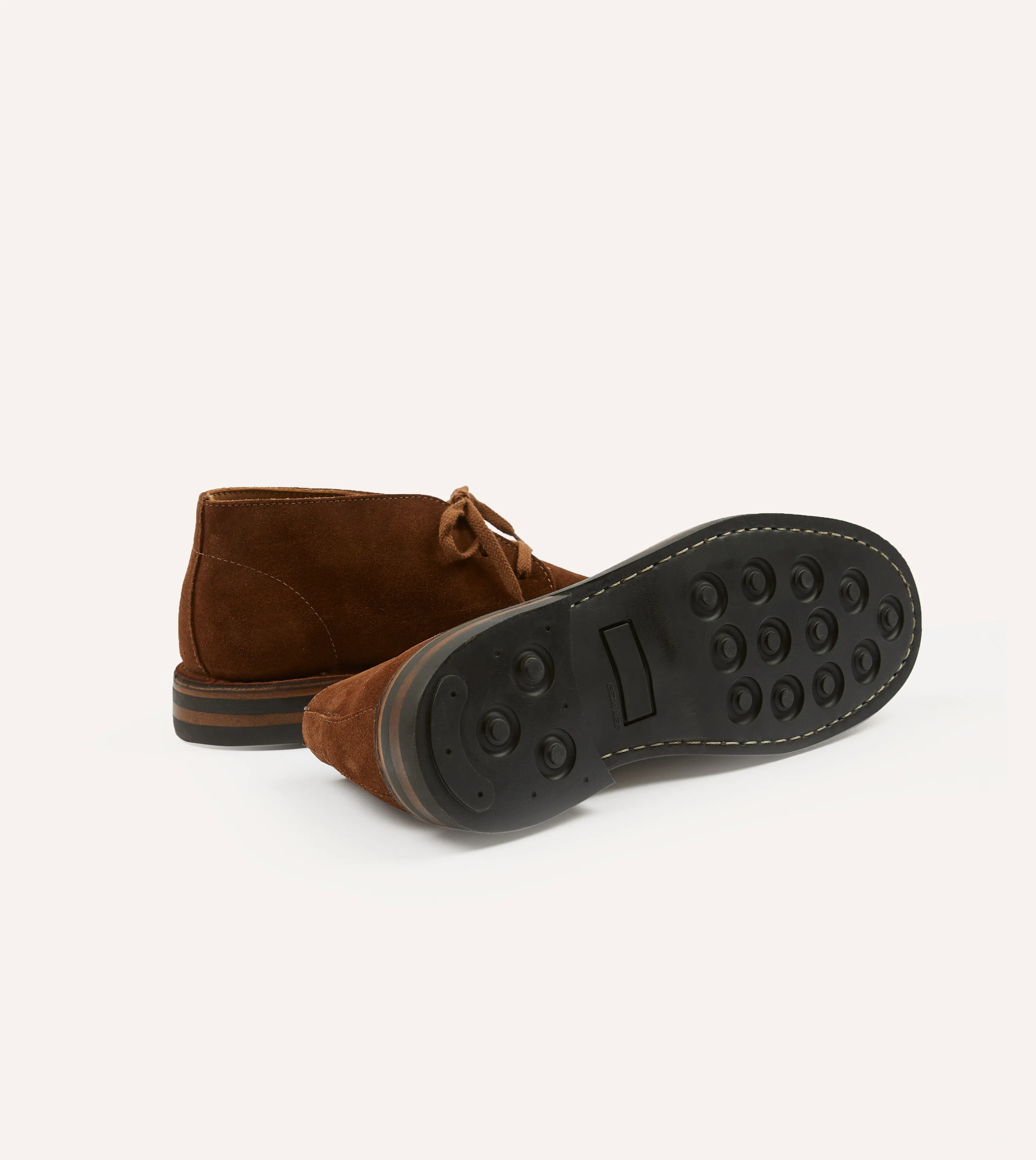 Jungle Path Body Balance Crosby Moc-Toe Chukka Boot Light Brown Roughout Suede with Rubber Sole
