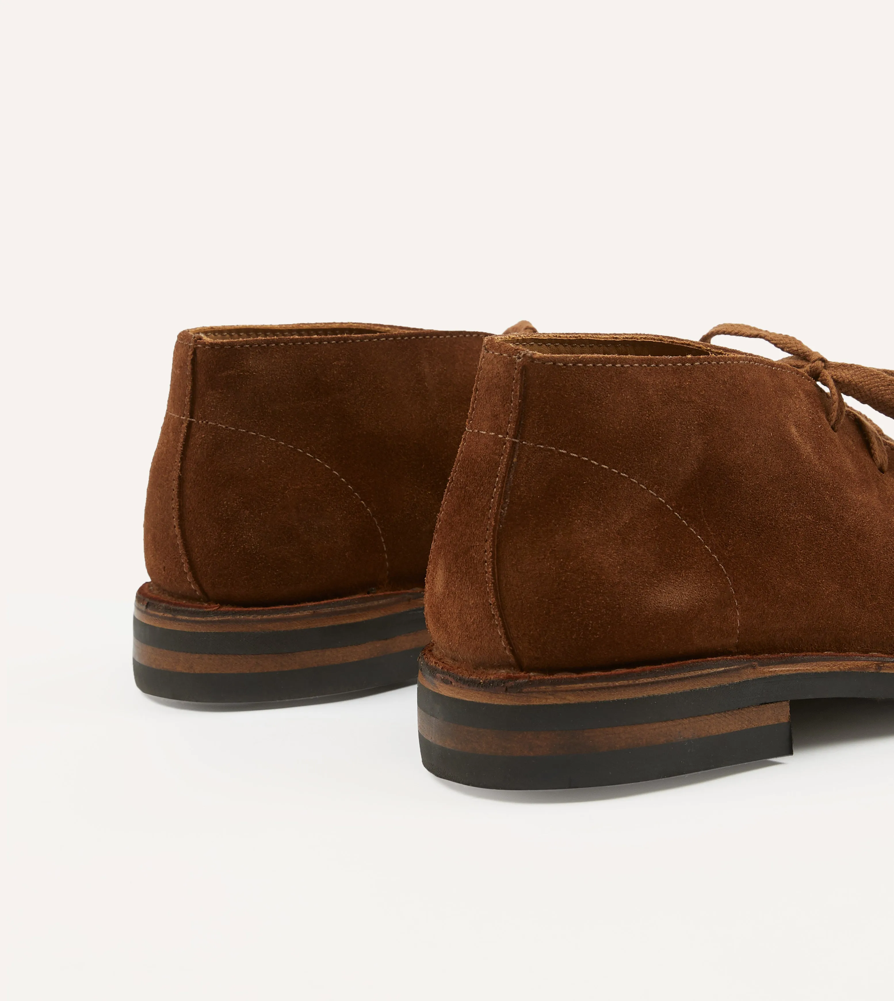 Cool Pop Celebrity Vibe Crosby Moc-Toe Chukka Boot Light Brown Roughout Suede with Rubber Sole