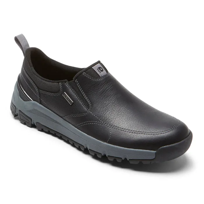 slip-resistant Mens Dunham Glastonbury Slip-On in Black Knitted Warm Climb Strong