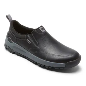 slip-resistant Mens Dunham Glastonbury Slip-On in Black Knitted Warm Climb Strong