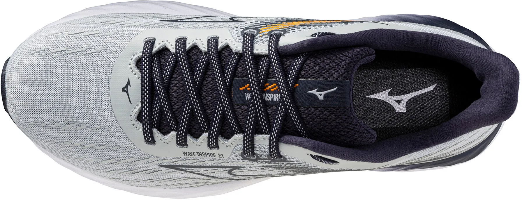 Mizuno Wave Inspire 21 Mens Running Shoes - Grey World Step