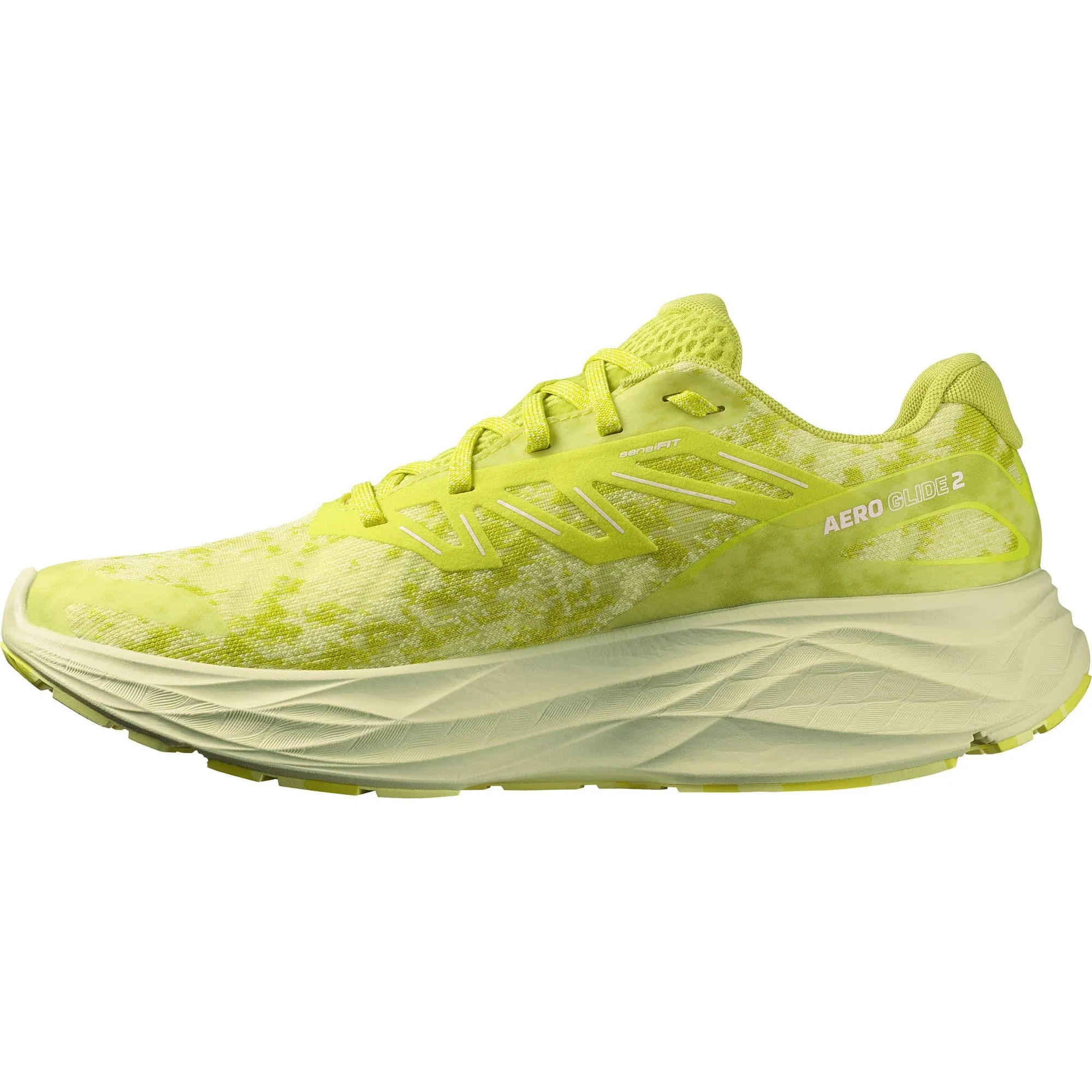 Salomon Aero Glide 2 Mens Running Shoes - Yellow Classic Forest Mood