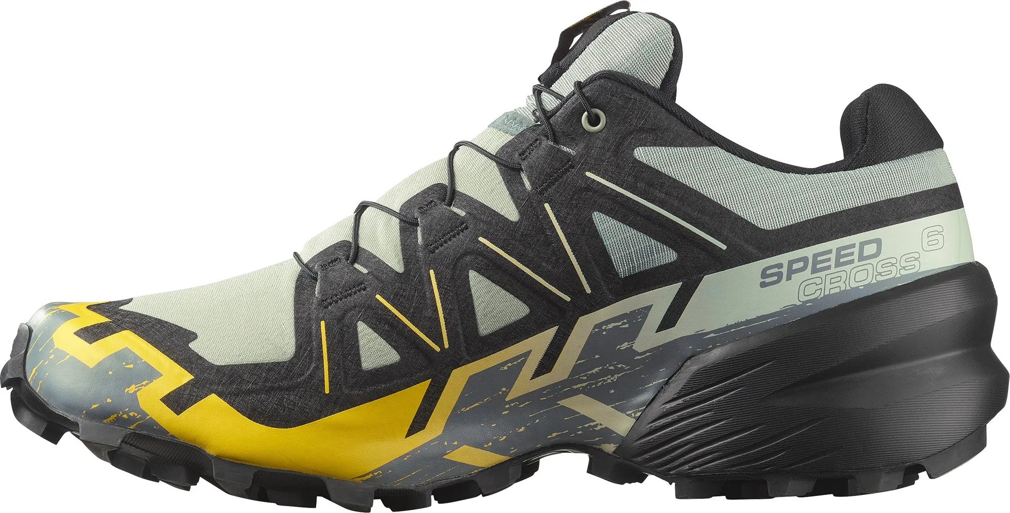 Color Play Night Out Salomon Speedcross 6 Mens Trail Running Shoes - Green
