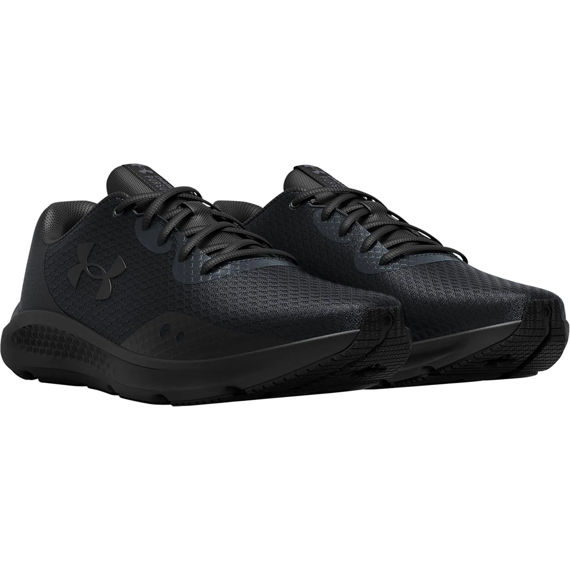 Under Armour Charged Pursuit 3 Mens Running Shoes - Black Style Goal Dual Tone