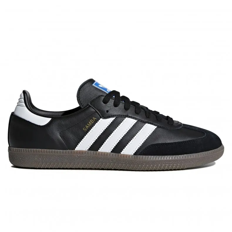 Adidas Skateboarding Samba ADV Skateboarding Shoes - Core Black / Cloud White / Gum5 Bold Landing