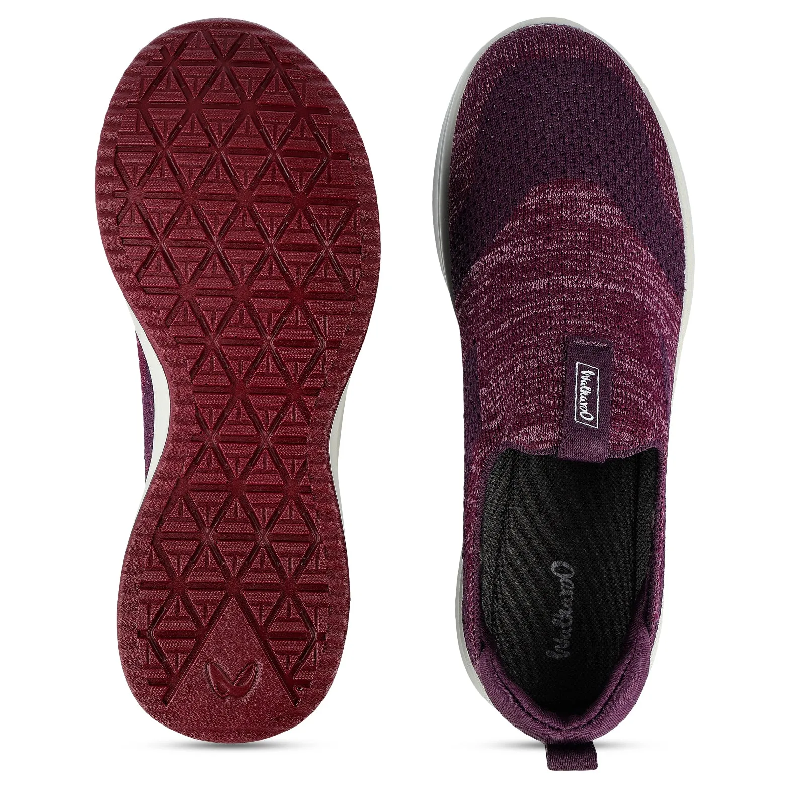 Women's Slip-on Walking Shoes - WS9910 Purple Active Slip Fit Chill Shoes
