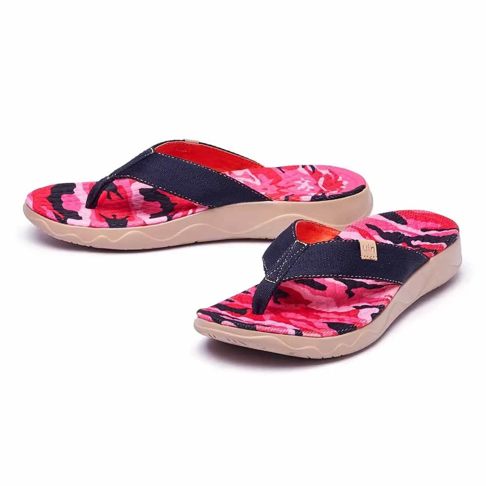 Toe Post Quick Steps Pink Cherry Women Majorca Flip Flops