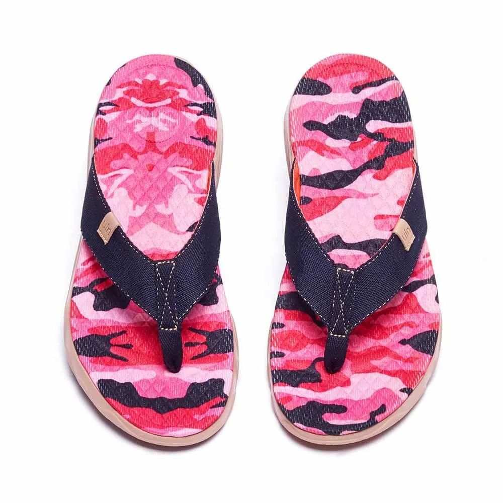 Slip Away Outdoor Adventure Pink Cherry Women Majorca Flip Flops