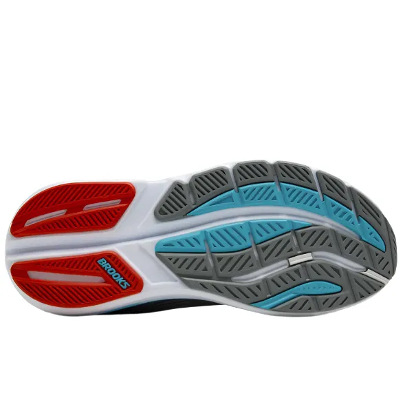 Brooks Men's Ghost Max 3 Running Shoes in Primer Grey/Antarctica/Red AW25 mood enhancement minimalist running gear