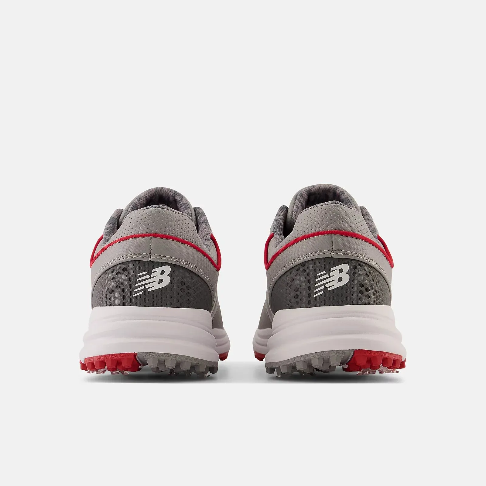 Stretchable Material Comfort Plus New Balance Mens Brighton Golf Shoe - GREY with red
