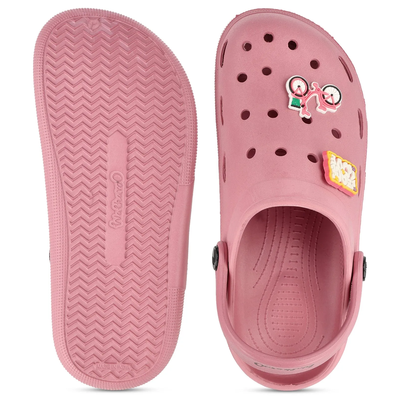 Women's Clogs - WC8983 Dark Pink Wander Wear Wraparound Strap
