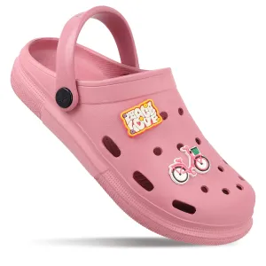 Women's Clogs - WC8983 Dark Pink Outdoor Use