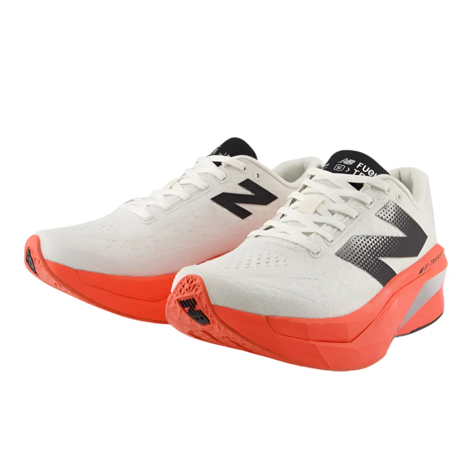 peak - running New Balance Men's Fuelcell Supercomp Trainer v3 Running Shoes in Urgent Red/Sea Salt/Black AW25