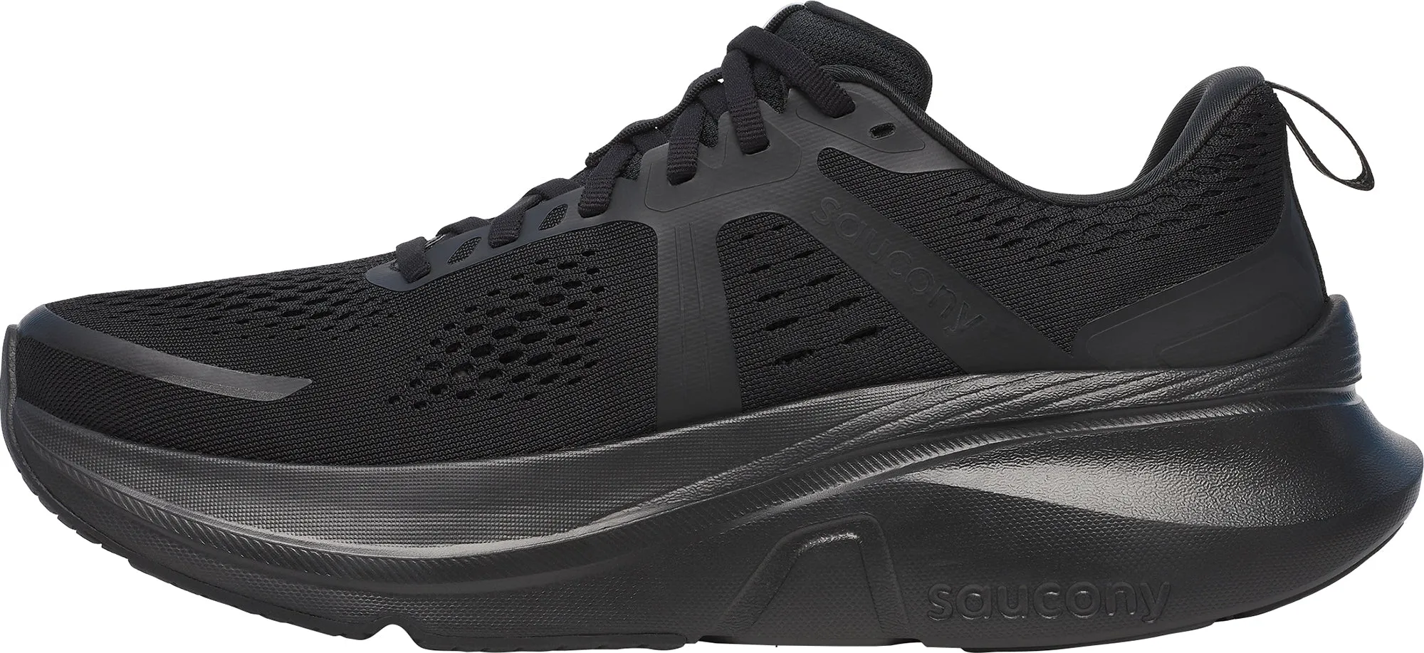 shape fit Saucony Guide 18 Mens Running Shoes - Black