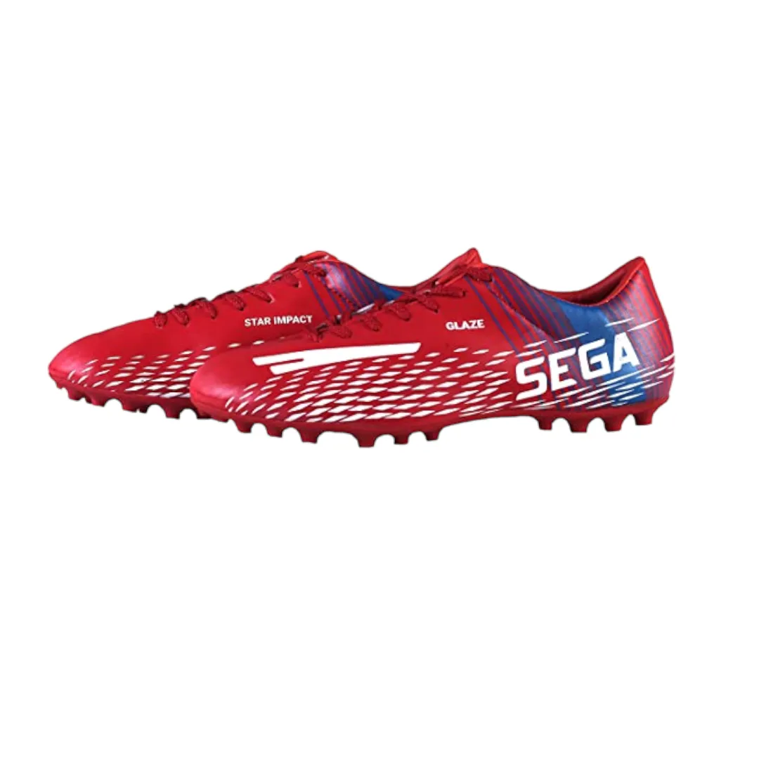 Sega Glaze Football Shoes (Red) Cushioned Insole