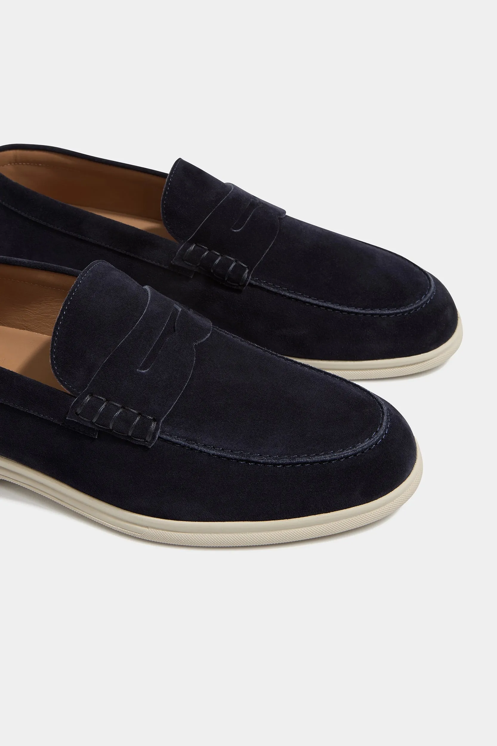 Blue penny loafers - Made in Italy City Safe
