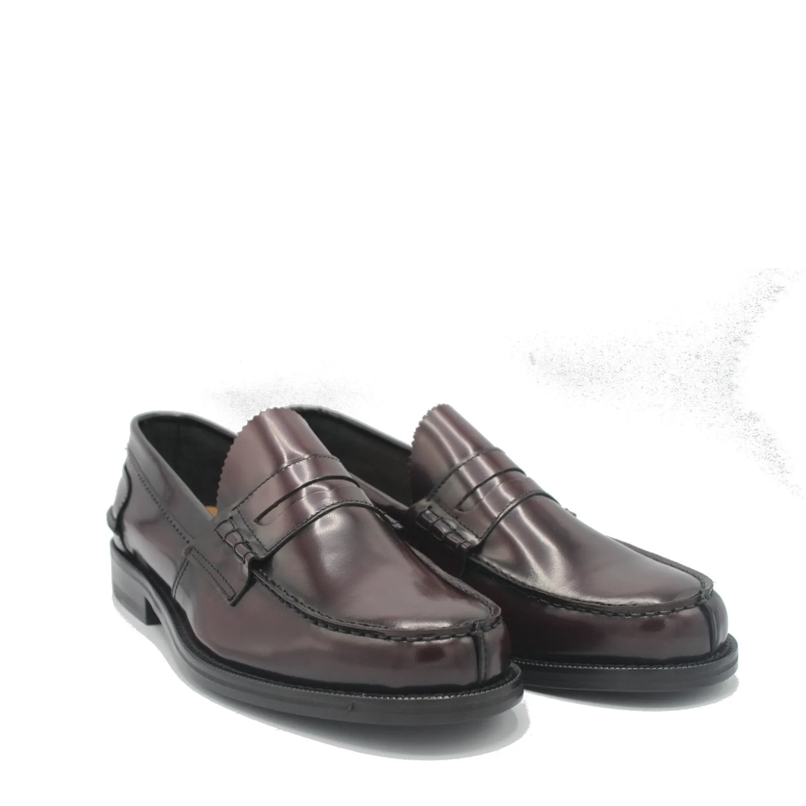 PENNY LOAFER BURGUNDY POLISHED Breathable Uppers