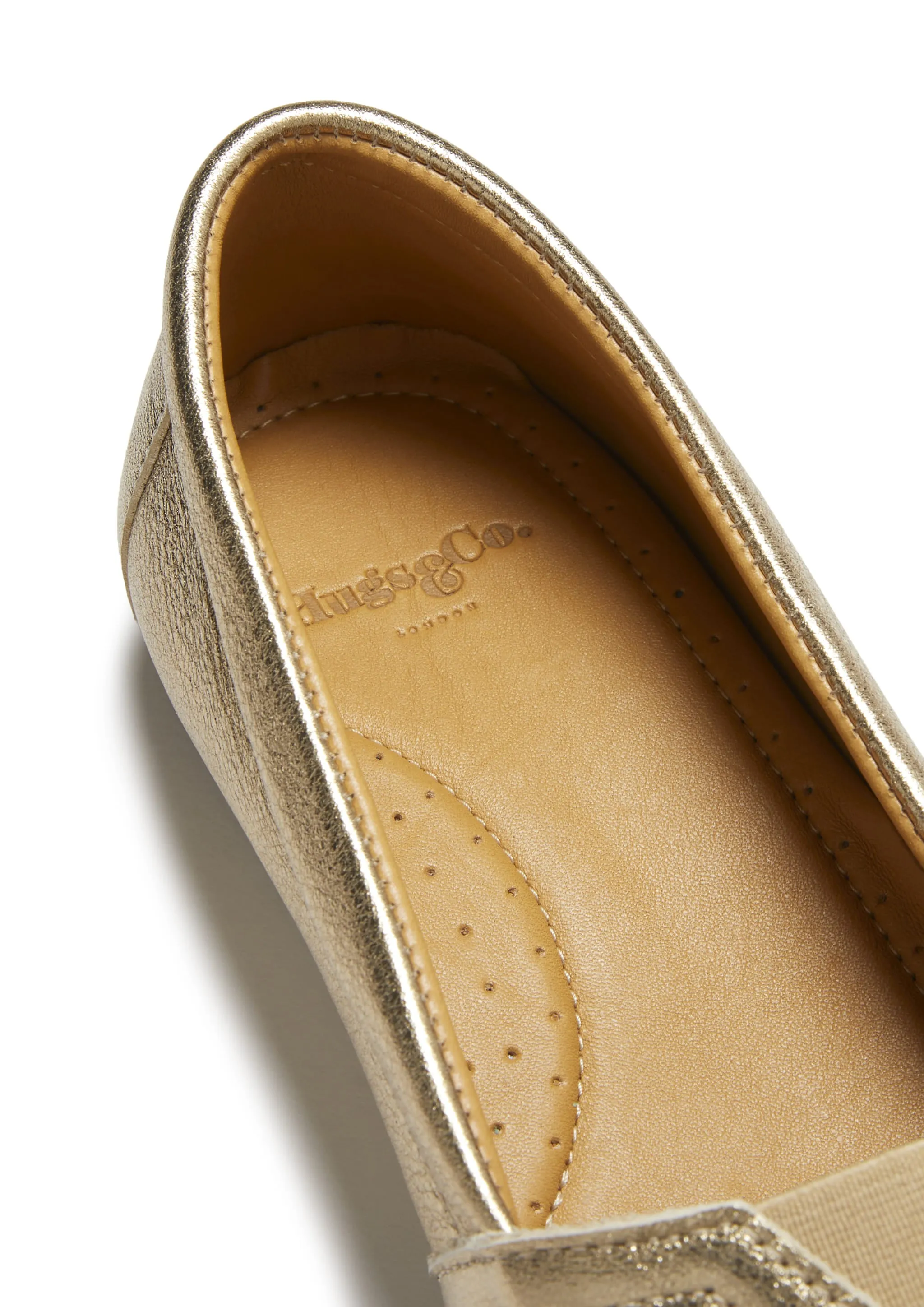 Women's Chukka Espadrilles, gold leather Bronze Warm