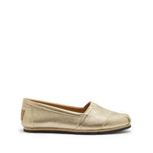 Women's Chukka Espadrilles, gold leather Free Walk