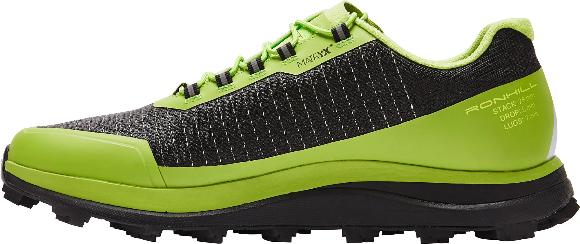 Ronhill Reverence Mens Trail Running Shoes - Green Comfort Fit City Bright