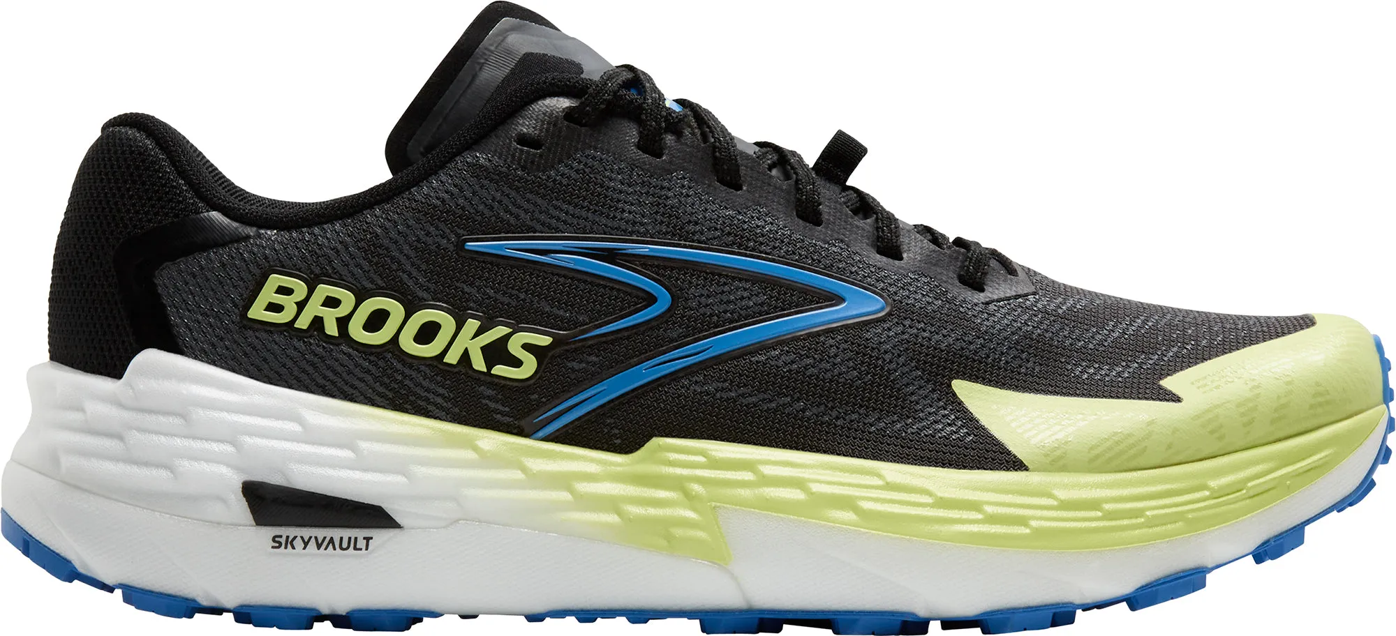 City Run Sole Soft Brooks Catamount 4 Mens Trail Running Shoes - Black