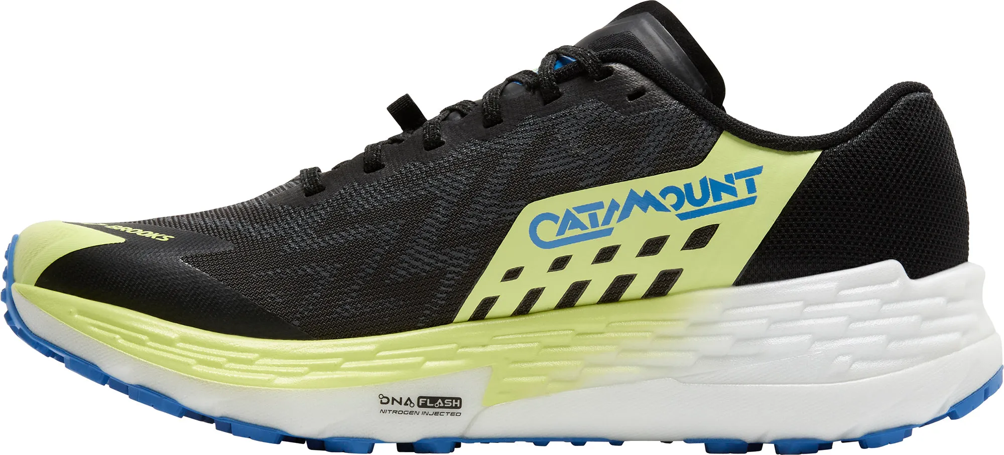 Brooks Catamount 4 Mens Trail Running Shoes - Black Clear Glow Cold Safe