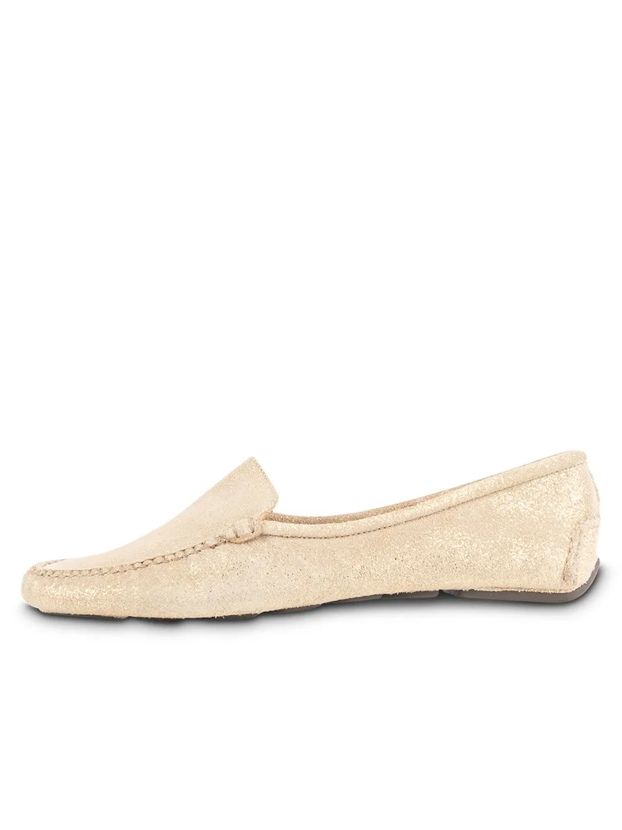 Shine Bright Comfort Midsole Jillian Driving Moccasin in Suede